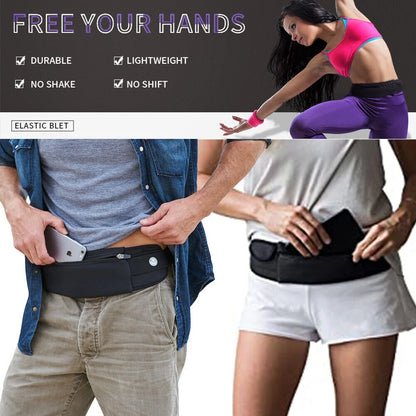 Running Waist Bag Fanny Pack / Hip Pack Pouch, Running Belt Jogging Pocket for Man Women Sports, Travel, Hiking, Money, Phone Holder