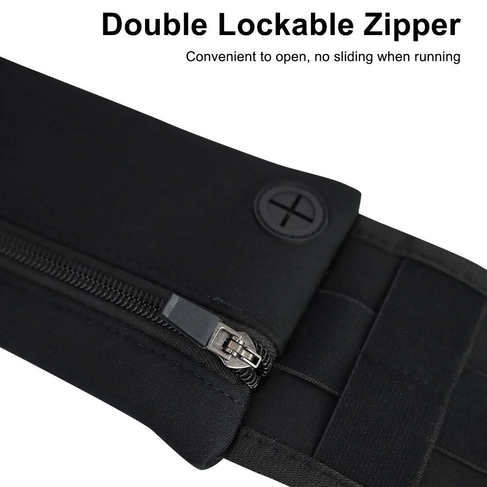 Running Waist Bag Fanny Pack / Hip Pack Pouch, Running Belt Jogging Pocket for Man Women Sports, Travel, Hiking, Money, Phone Holder