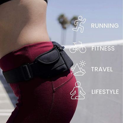 Running Waist Bag Fanny Pack / Hip Pack Pouch, Running Belt Jogging Pocket for Man Women Sports, Travel, Hiking, Money, Phone Holder