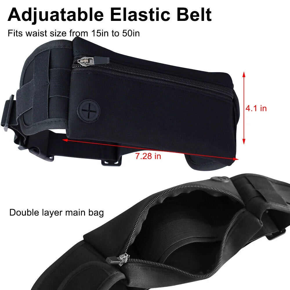 Running Waist Bag Fanny Pack / Hip Pack Pouch, Running Belt Jogging Pocket for Man Women Sports, Travel, Hiking, Money, Phone Holder