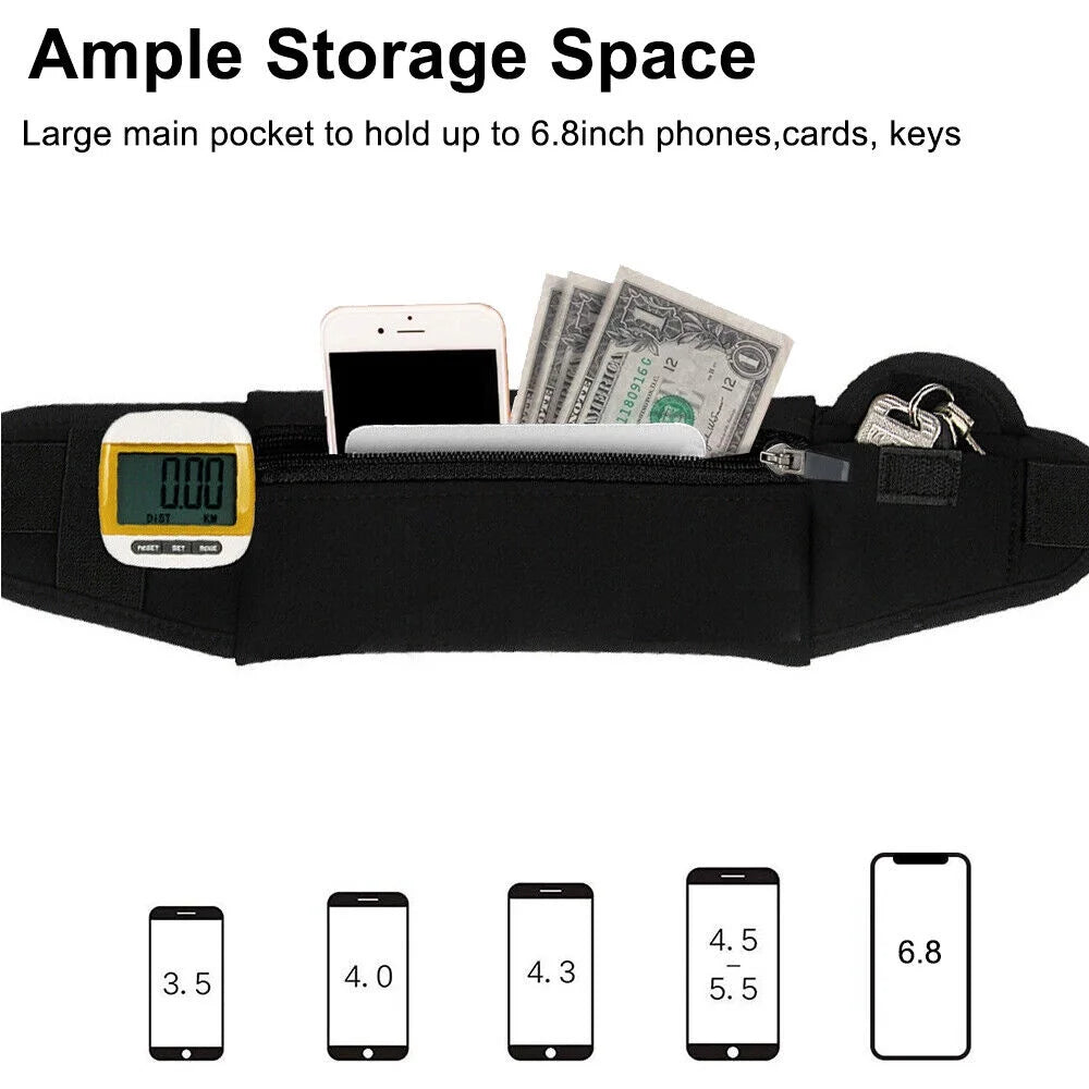 Running Waist Bag Fanny Pack / Hip Pack Pouch, Running Belt Jogging Pocket for Man Women Sports, Travel, Hiking, Money, Phone Holder