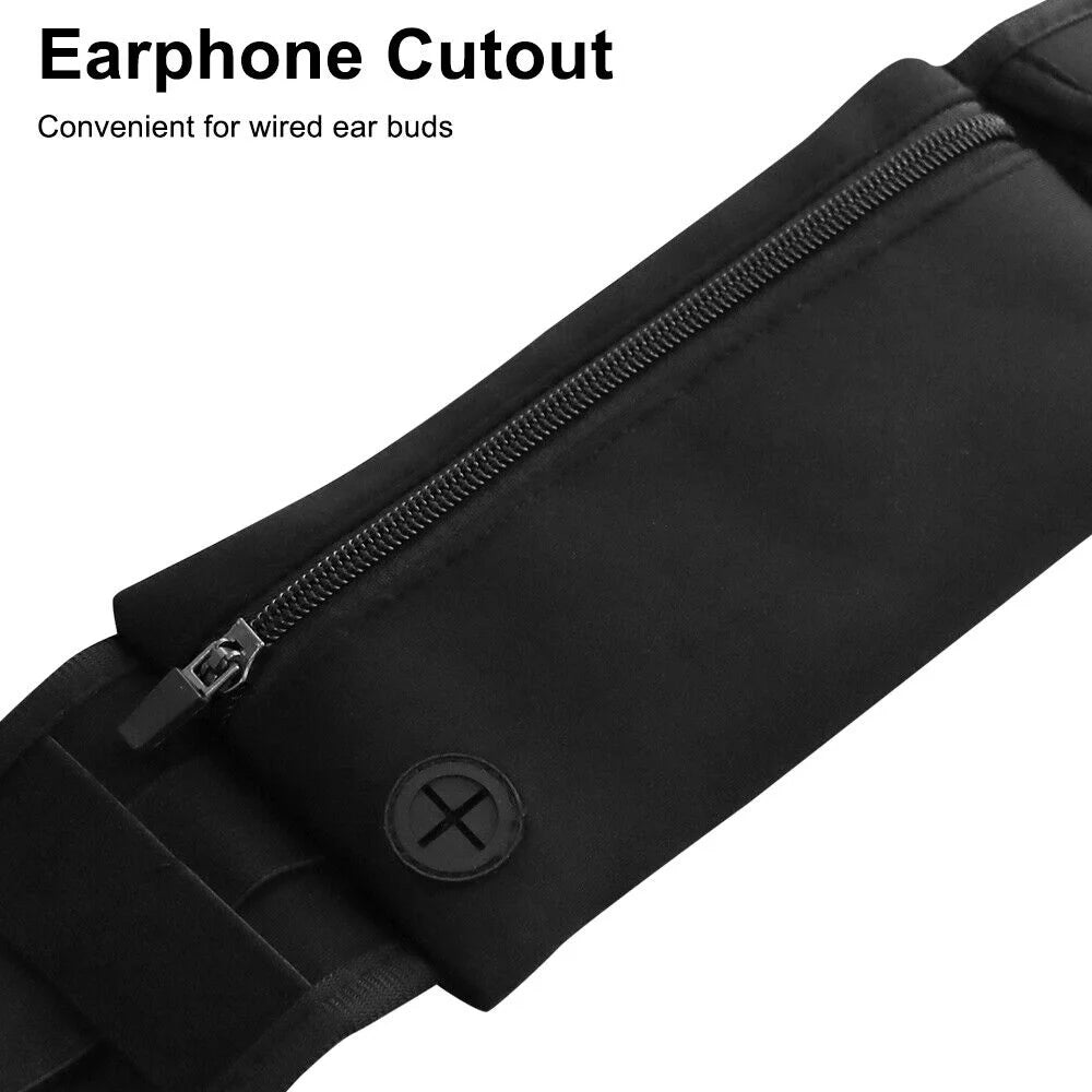 Running Waist Bag Fanny Pack / Hip Pack Pouch, Running Belt Jogging Pocket for Man Women Sports, Travel, Hiking, Money, Phone Holder